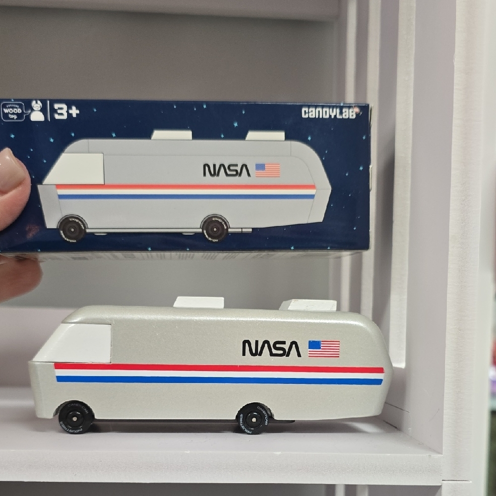 NIB NASA Space Rover Toy Wooden Diecast Vintage Inspired Toy Camdylab